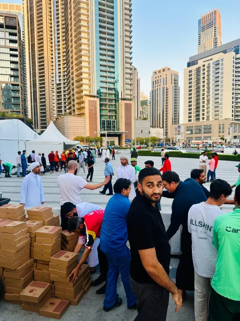 donating charity boxes