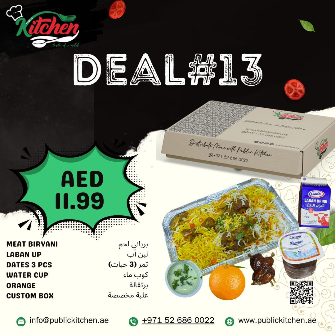 Meat Biryani with Custom box