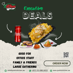 Premium catering deals in Dubai for large groups, family gatherings, and business lunches