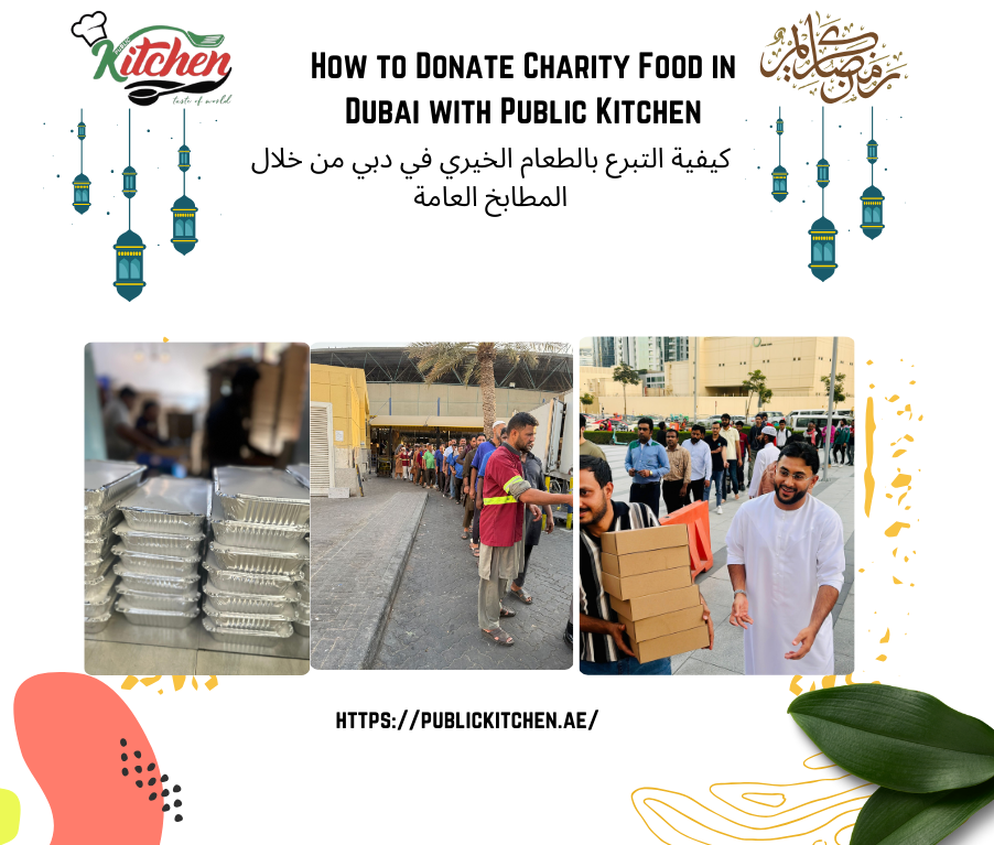 Bulk meal boxes ready for charity food distribution by Public Kitchen in Dubai