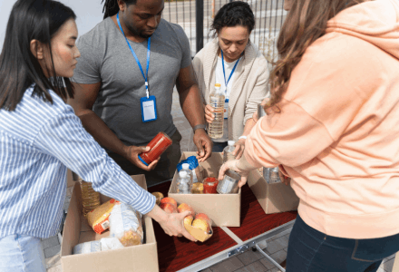 Charity Meal Distribution