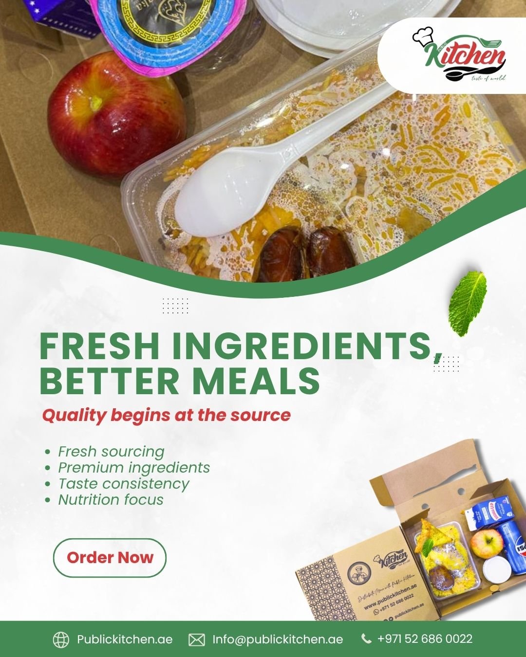 Daily meal delivery