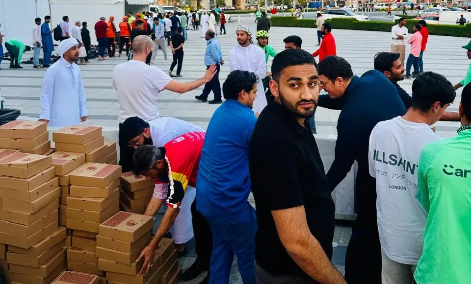 donating charity boxes